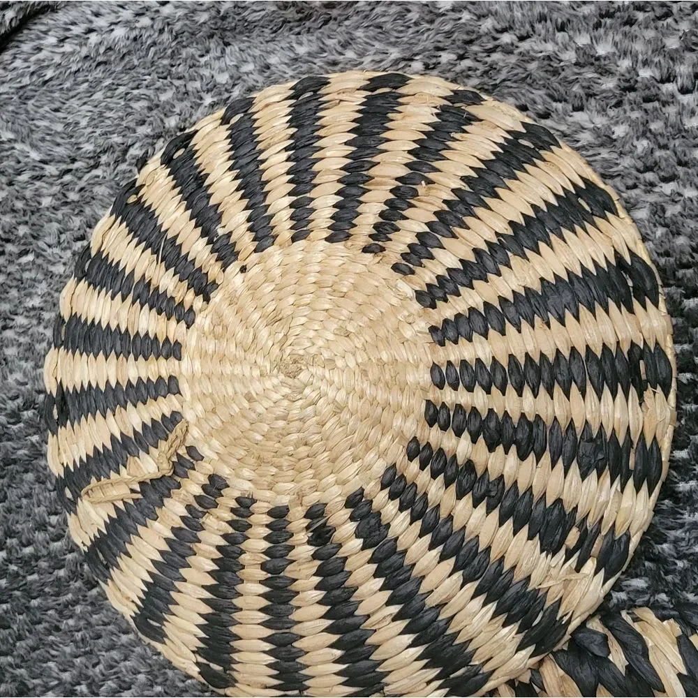 Black and Tan‎ Woven Decorative Plates/ Baskets